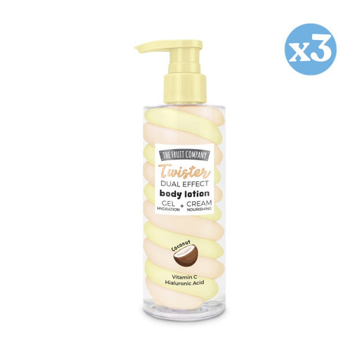 Confezione da 3 - Crema Corpo Twister Dual Effect 200 gr - The Fruit Company - 1