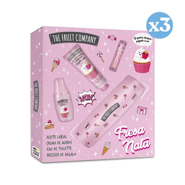 Pacco 3x - Set Regalo Profumo Fragola e Panna 20 ml - The Fruit Company - 1