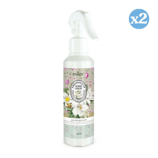 Pacco 2x - AMBIENTATORE HOME SPRAY GELSOMINO BIANCO 220ML - Prady - 1