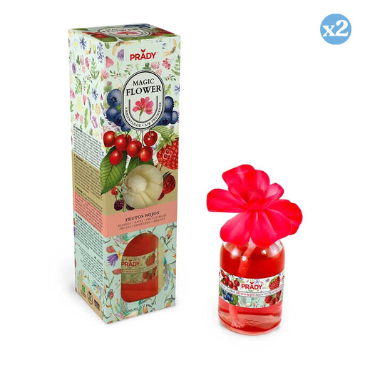 Confezione 2x - DEODORANTE AMBIENTE FIORE FRUTTI ROSSI 90ML PRADY - Prady - 2