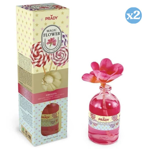 Confezione 2x - AMBIENTATORE PIRULETA MAGIC FLOWER 100ML PRADY - Prady - 1