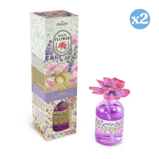 Confezione 2x - AMBIENTATORE LAVANDA MAGIC FLOWER 100ML PRADY - Prady - 1