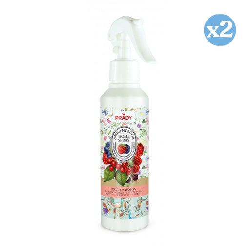 Pack 2x - AMBIENTATORE HOME SPRAY FRUTTI ROSSI 220ML - Prady - 1
