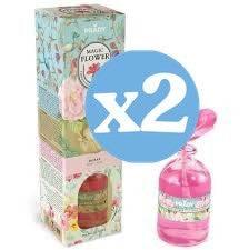 Confezione 2x - AMBIENTATORE MAGIC FLOWER ROSE 100ML PRADY - Prady - 1
