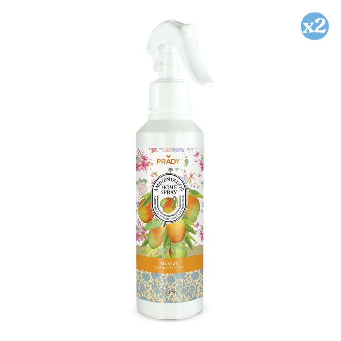 Pacco 2x - SPRAY AMBIENTATORE PER LA CASA AL MANGO 220ML - Prady - 1