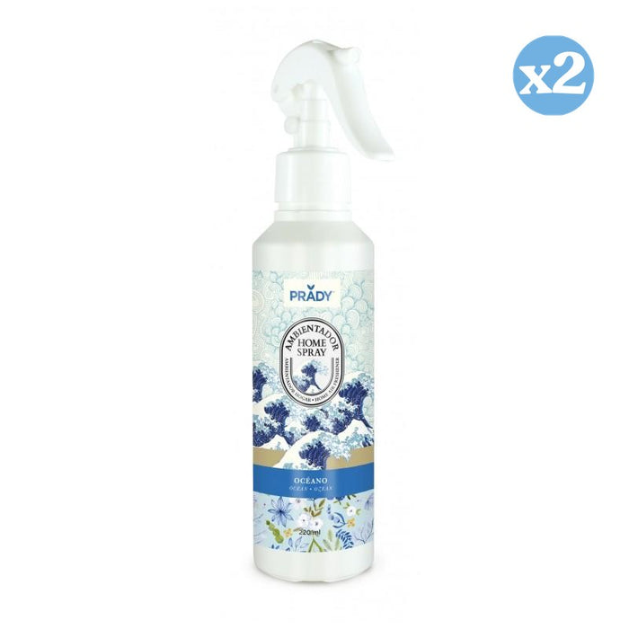 Confezione 2x - SPRUZZO AMBIENTATORE PER LA CASA OCEANO 220ML - Prady - 1
