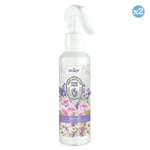 Confezione 2x - SPRUZZO AMBIENTATORE PER LA CASA LAVANDA 220ML - Prady - 1