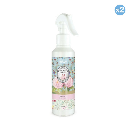 Confezione 2x - PROFUMATORE PER LA CASA SPRAY ROSA 220ML - Prady - 1