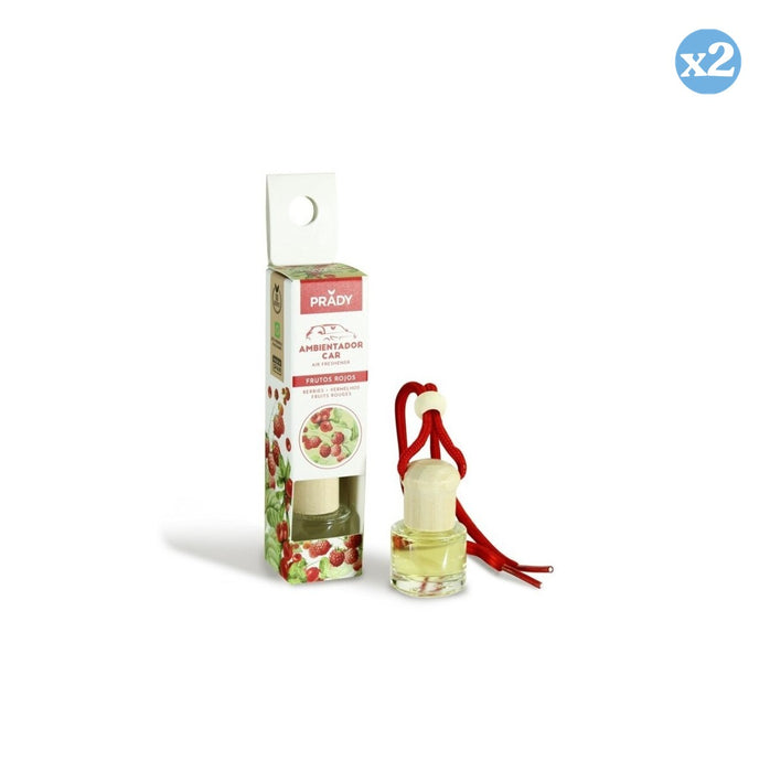 Confezione 2x - PROFUMABILE AUTO FRUTTI ROSSI PRADY 6ML - Prady - 1