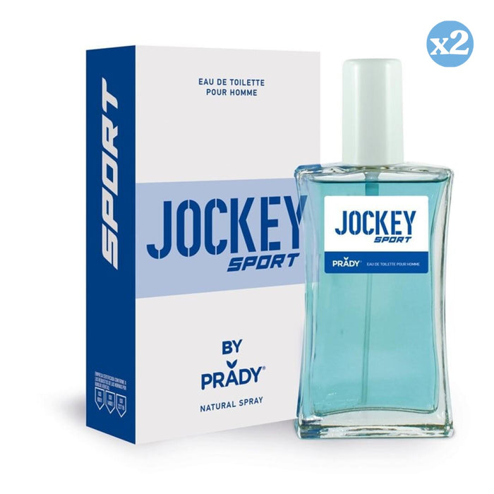 Confezione 2x - PROFUMO JOCKEY SPORT UOMO (BLU E BIANCO) - Prady - 1