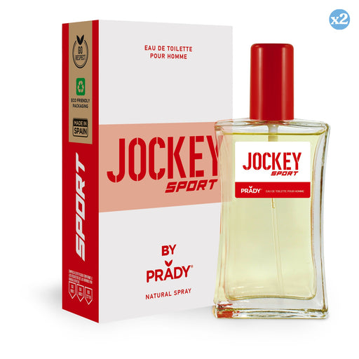 Confezione 2x - PROFUMO JOCKEY SPORT HOMME (ROSSO E BIANCO) - Prady - 1