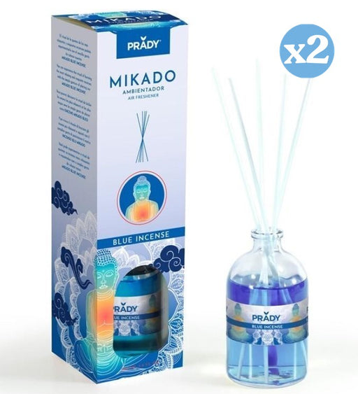 Confezione 2x - MIKADO AMBIENTATORE BLUE INCENSO 100ML - Prady - 1