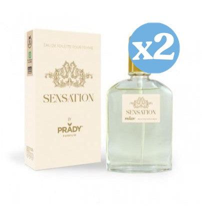 Confezione 2x - Eau de Toilette "Sensation" - Donna - 85ml - Prady - Prady - 1