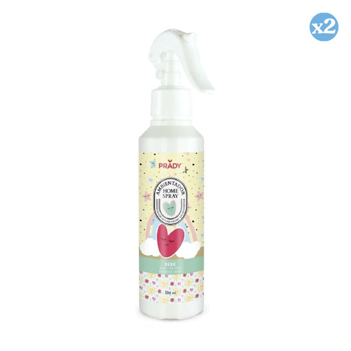 Confezione 2x - SPRUZZO PER LA CASA PROFUMATO BEBÈ 220ML - Prady - 1