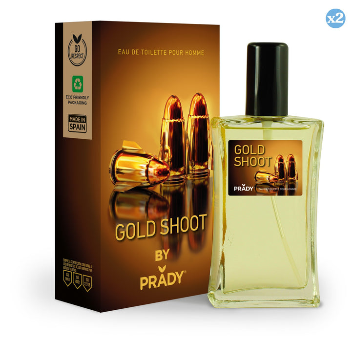 Confezione 2x - PROFUMO GOLD SHOOT HOMME - Prady - 1