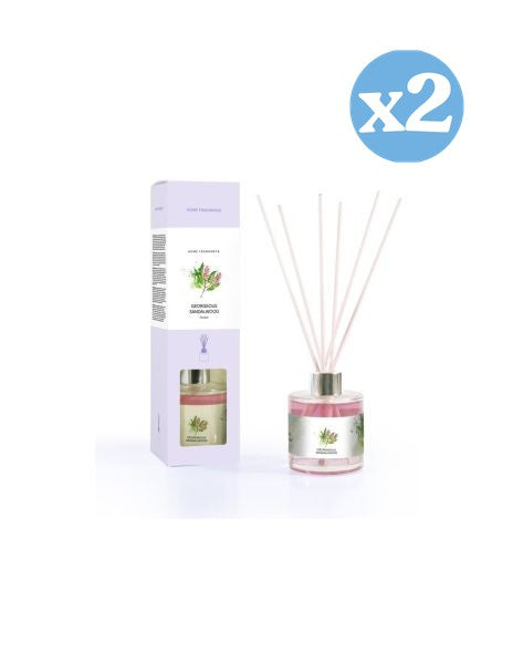 Confezione 2x - DIFFUSORE PER AMBIENTE PREMIUM GEORGEOUS SANDALWOOD 130ML - Prady - 1