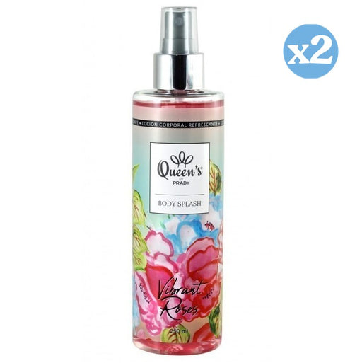 Confezione 2x - BODY SPLASH VIBRANT ROSES PRADY 250ML - Prady - 1