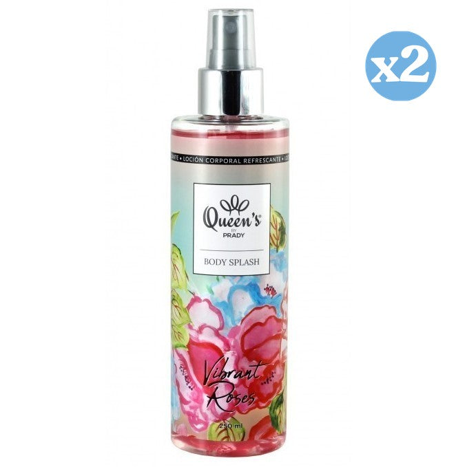 Confezione 2x - BODY SPLASH VIBRANT ROSES PRADY 250ML - Prady - 1