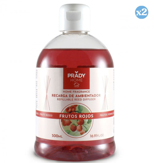 Pack 2x - Ricarica Diffusore di Ambiente Mikado Frutti Rossi - 500ml - Prady - Prady - 1