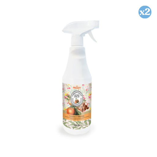 Pacco 2x - AMBIENTATORE HOME SPRAY CANNELLA E ARANCIA 700 ML - Prady - 1