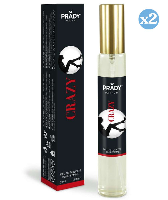 Confezione 2x - EAU DE TOILETTE 33ML CRAZY - Prady - 1