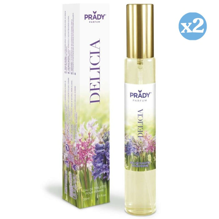 Confezione 2x - EAU DE TOILETTE 33ML DELICIA - Prady - 1