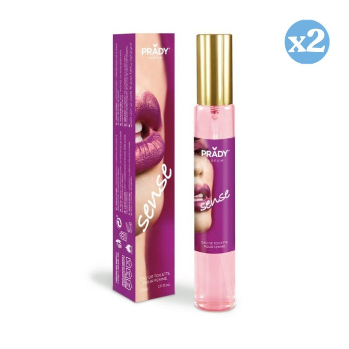 Confezione 2x - EAU DE TOILETTE 33ML SENSE - Prady - 1