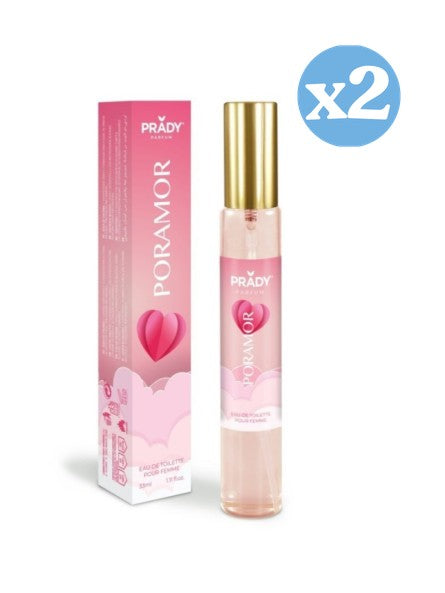 Confezione 2x - EAU DE TOILETTE 33ML PORAMOR - Prady - 1