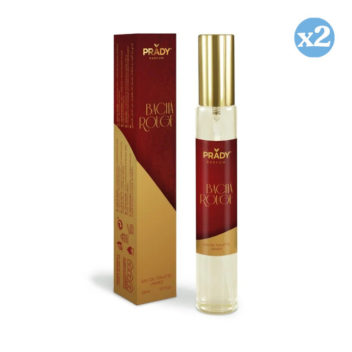 Confezione 2x - EAU DE TOILETTE 33ML BACHA ROUGE - Prady - 1