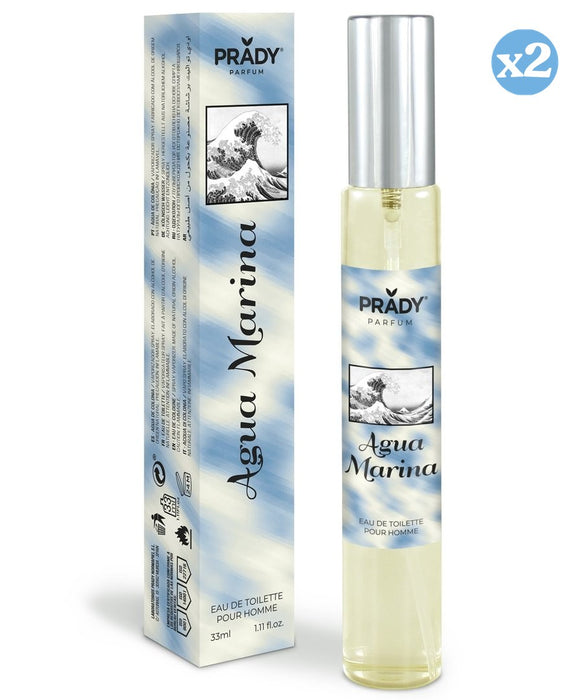 Confezione 2x - EAU DE TOILETTE 33ML ACQUA MARINA - Prady - 1