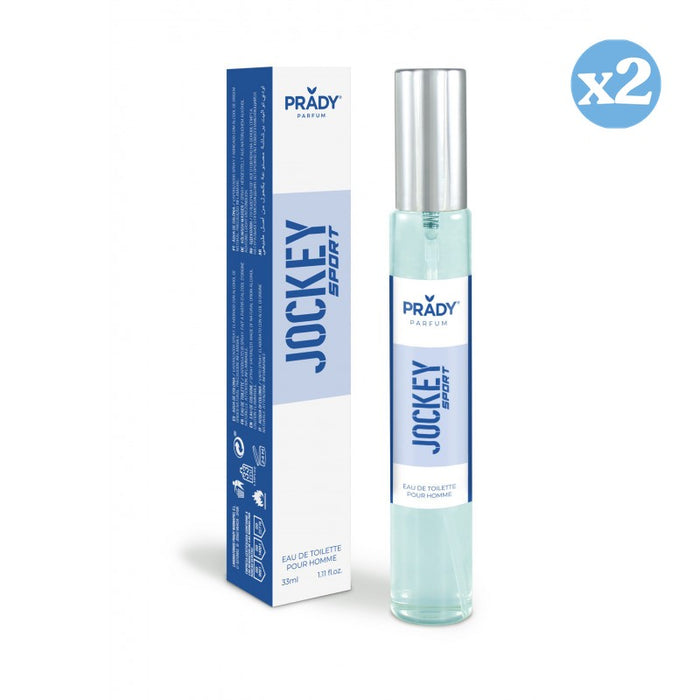 Confezione 2x - EAU DE TOILETTE 33ML JOCKEY SPORT (BLU) - Prady - 1