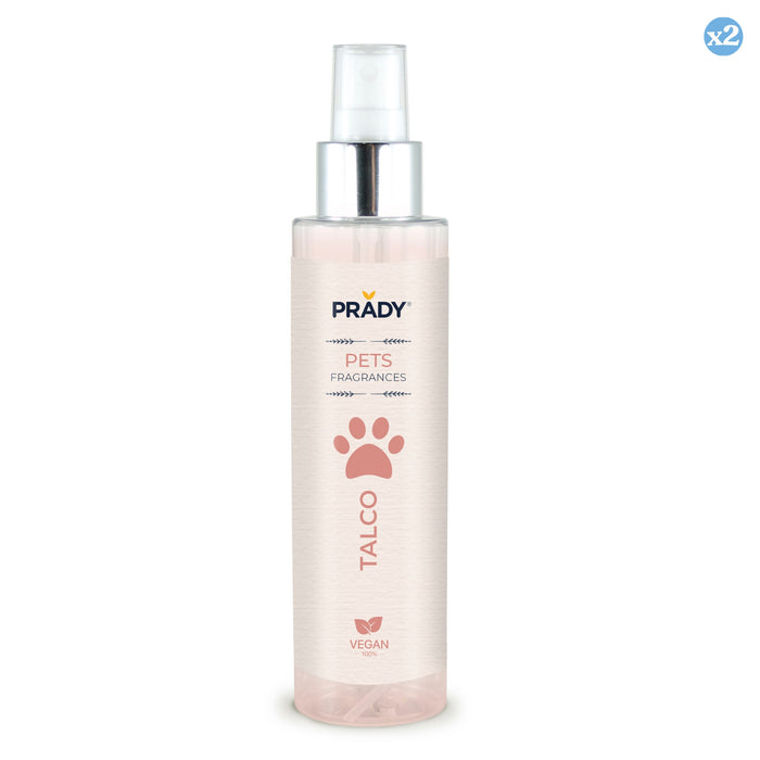 Confezione 2x - PROFUMO PER ANIMALI DA COMPAGNIA TALCO 150ML - Prady - 1