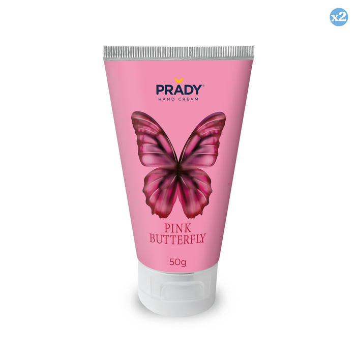 Pacco 2x - CREMA MANI PINK BUTTERFLY - Prady - 1