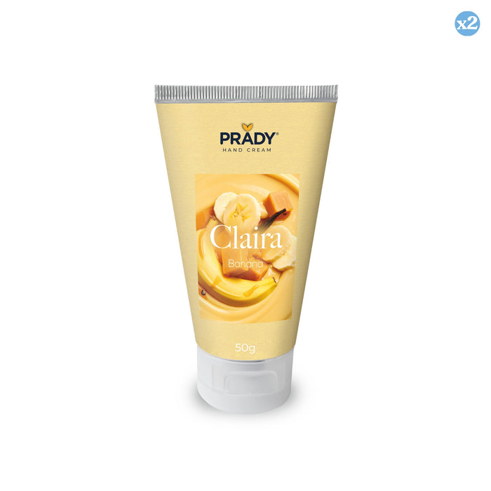 Pacco da 2 - TUBO 50GR CREMA MANI ALLA BANANA CLAIRA - Prady - 1