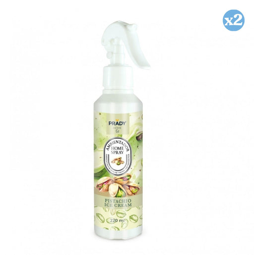 Pack 2x - SPRUZZO PER AMBIENTE PISTACHIO ICE CREAM 220ML - Prady - 2