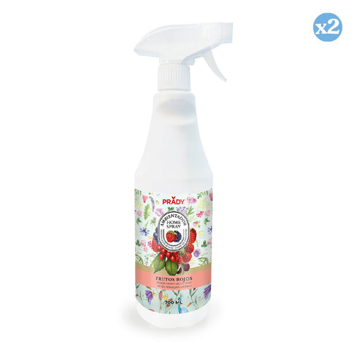Pacchetto 2x - SPRUZZATORE AMBIENTE FRUTTI ROSSI 700 ML - Prady - 1
