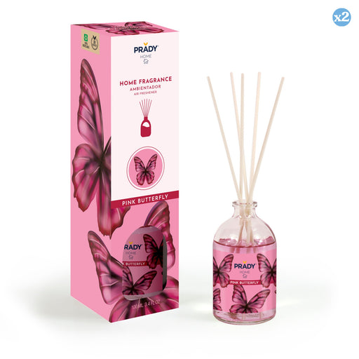 Confezione 2x - DEODORANTE AMBIENTE MIKADO PINK BUTTERFLY 100ML - Prady - 1