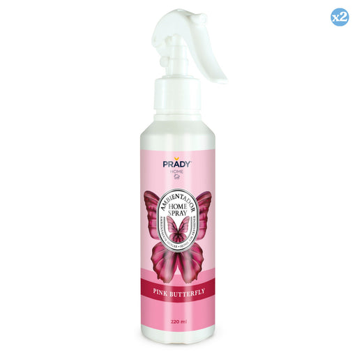 Confezione 2x - AMB. SPRAY PER LA CASA PINK BUTTERFLY 220 ML - Prady - 1