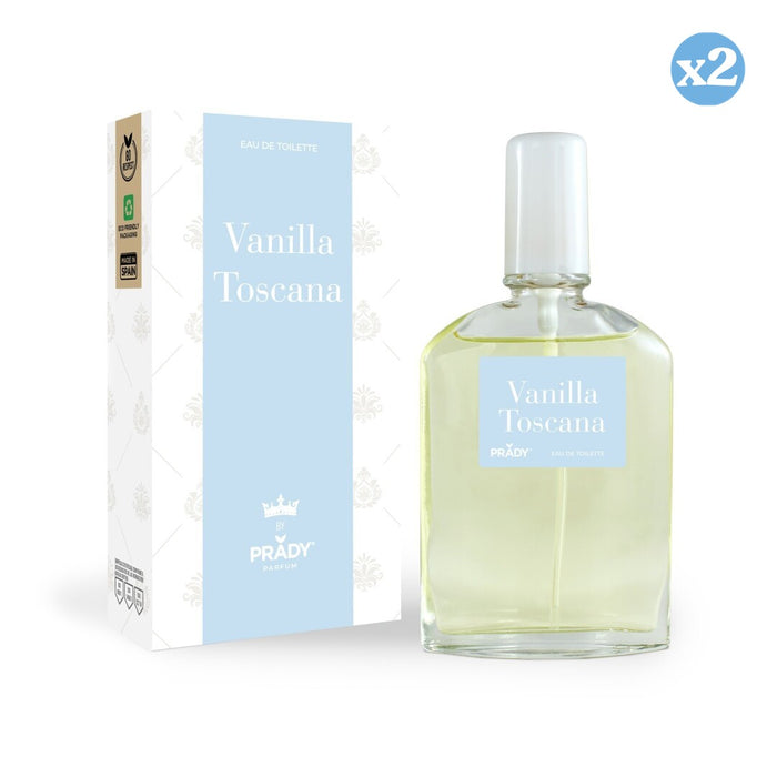 Confezione 2x - Eau de Toilette "Vanilla Toscana" - Unisex - 85ml - Prady - Prady - 1