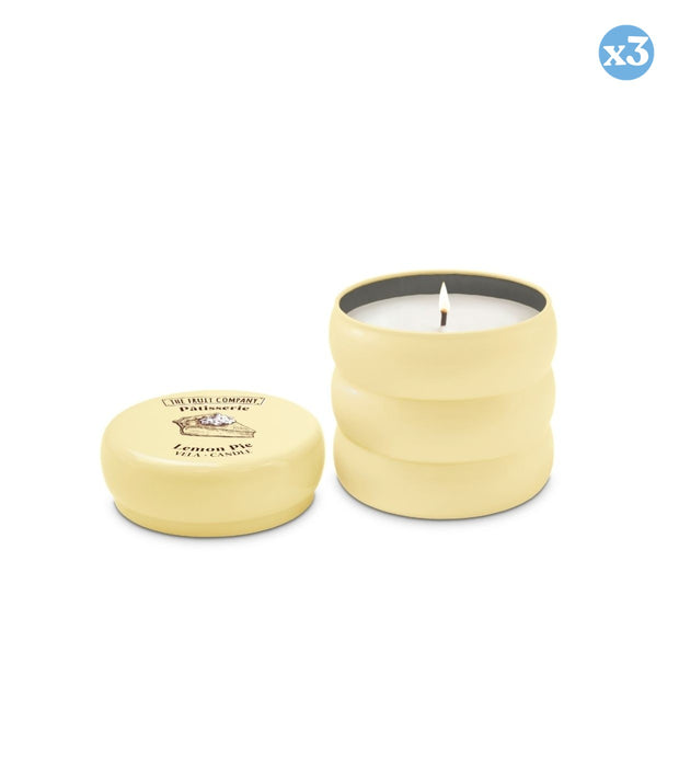 Pacco da 3 - CANDELA LATTINA LEMON PIE PATISSERIE 150 G - The Fruit Company - 1