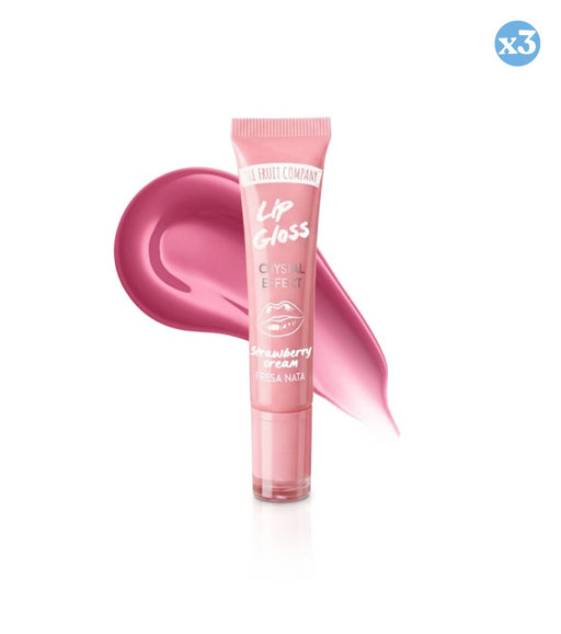 Confezione 3x - LIP GLOSS DONUT STRAWBERRY CREAM - The Fruit Company - 1