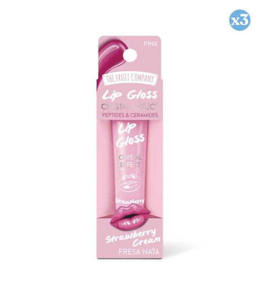 Confezione 3x - LIP GLOSS DONUT STRAWBERRY CREAM - The Fruit Company - 2