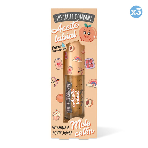Confezione 3x - OLIO LABBRA PESCA 3,6 GR - THE FRUIT COMPANY - The Fruit Company - 1