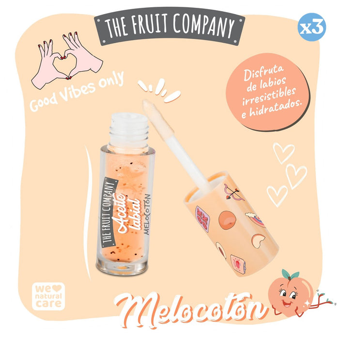 Confezione 3x - OLIO LABBRA PESCA 3,6 GR - THE FRUIT COMPANY - The Fruit Company - 2