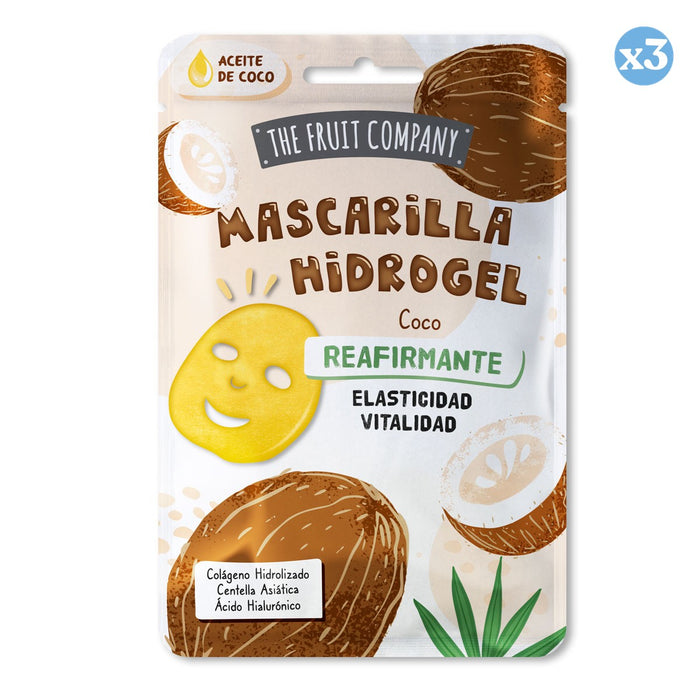 Confezione da 3 - Maschera Viso in Gel di Cocco Rassodante 31g - The Fruit Company - 1