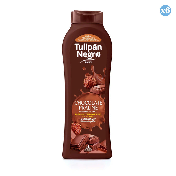 Pacco 6x - Gel Doccia Tulipano Nero Cioccolato Pralinè 650 ml - Tulipan Negro - 1