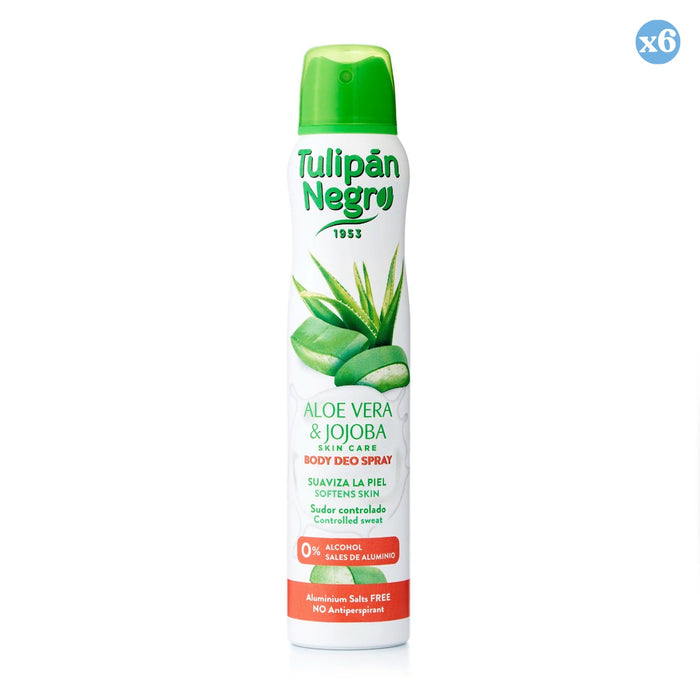 Pacco 6x - SPRAY DEO ALOE E JOJOBA 200 ml. - Tulipan Negro - 1