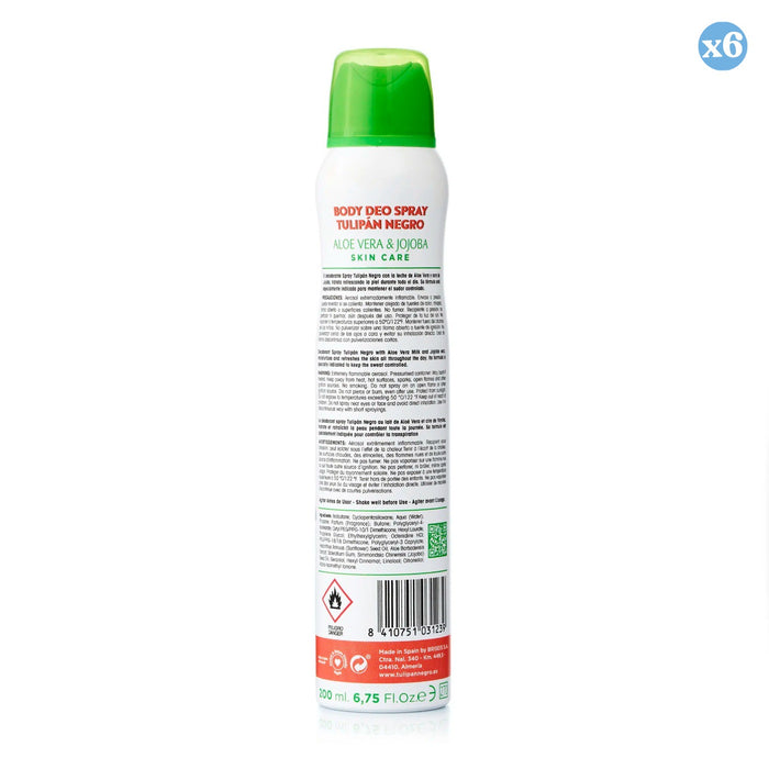 Pacco 6x - SPRAY DEO ALOE E JOJOBA 200 ml. - Tulipan Negro - 2