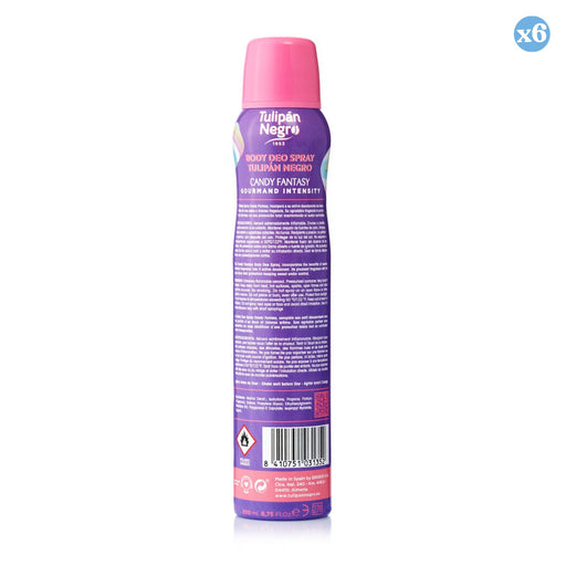 Confezione 6x - DEO BODY SPRAY TN CANDY FANTASY 200 ML - Tulipan Negro - 2