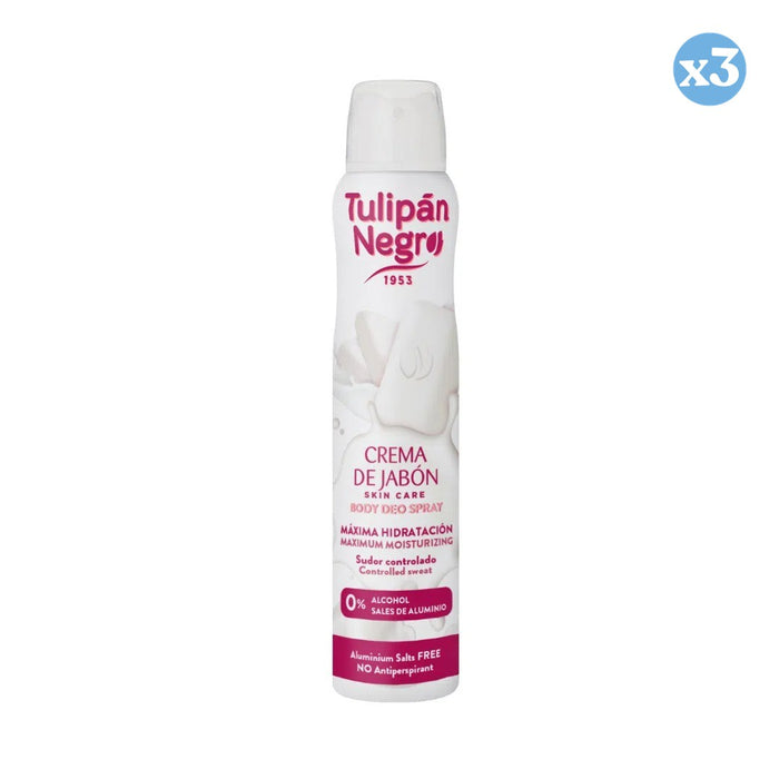 Confezione 3x - SPRAY DEO CREMA DI SAPONE 200ML - Tulipan Negro - 1